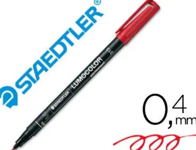 STAEDTLER ROTULADOR STAEDTLER LUMOCOLOR"SF"ROJO 313-2 MAK080227