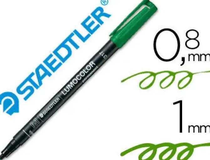 STAEDTLER ROTULADOR STAEDTLER LUMOCOLOR"M"VERDE 317-5 MAK080235