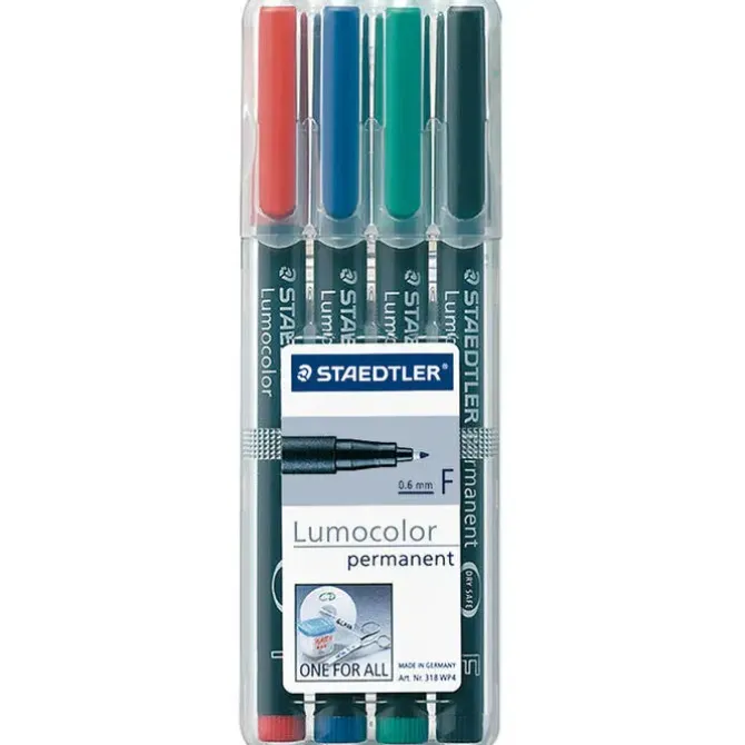 STAEDTLER ROTULADOR STAEDTLER LUMOCOLOR"SF"4COL 313S WP-4 MAK249473