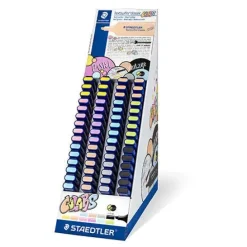 STAEDTLER TEXTSURFER CLASSIC 364 EXPOSITOR DE 60 MARCADORES FLUORESCENTES - PUNTA BISELADA 1 - 5 MM APROX - SECADO RAPIDO - COLORES SURTIDOS