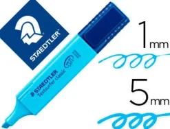 STAEDTLER TEXTSURFER CLASSIC 364 MARCADOR FLUORESCENTE - PUNTA BISELADA - TRAZO ENTRE 1 - 5MM - TINTA CON BASE DE AGUA - COLOR AZUL