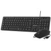 SUBBLIM COMBO BUSINESS SLIM SILENCIOSO CON CABLE USB - TECLADO Y RATON - TECLAS ERGONOMICAS DE BAJO PERFIL - RESISTENTE A DERRAMES - PULSACIONES SILENCIOSAS - DISEÑO ERGONOMICO - COLOR NEGRO
