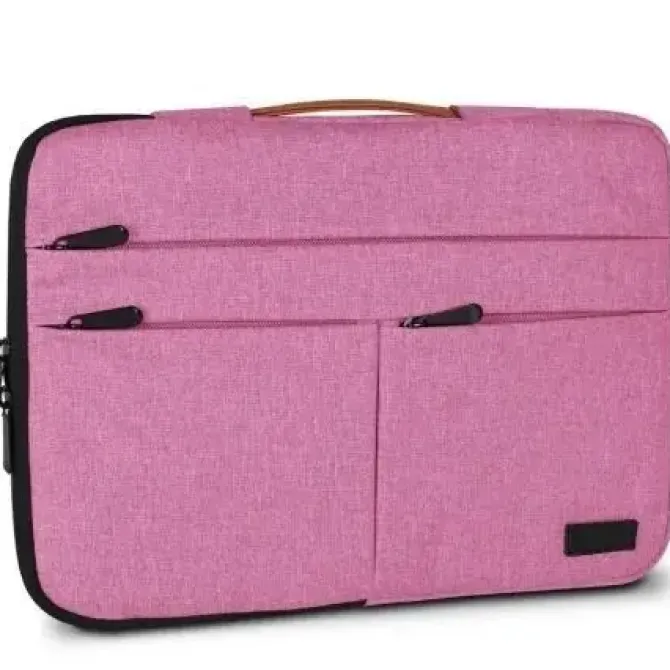 SUBBLIM FUNDA AIR PADDING 360 - 380X275X30 MM - PROTECCIÓN 360º - MÚLTIPLES BOLSILLOS - RESISTENTE Y DURADERA - COLOR ROSA