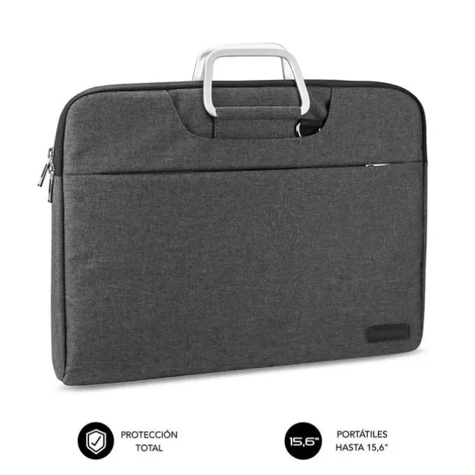 SUBBLIM FUNDA PARA PORTATIL BUSINESS - DISEÑO MODERNO Y ELEGANTE - COMPATIBLE CON PORTATILES DE HASTA 15,6 - PROTECCION TOTAL - COLOR NEGRO