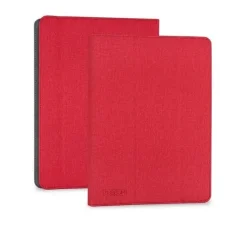 SUBBLIM FUNDA PARA TABLETS UNIVERSAL - SOLAPA MAGNÉTICA PARA CÁMARA TRASERA - SOPORTE ANTIDESLIZANTE - COMPATIBLE CON TABLETS DE HASTA 10,1 - RESISTENTE A GOLPES, POLVO Y RAYONES - COLOR ROJO