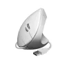 SUBBLIM GLIDE VERTICAL ERGO RATON VERTICAL USB 1600DPI - 5 BOTONES - USO DIESTRO - COLOR BLANCO