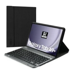 SUBBLIM KEYTAB PRO BT FUNDA EXCLUSIVA + TECLADO PARA TABLET SAMSUNG GALAXY TAB A9+ 11? - TECLADO COMPACTO BLUETOOTH - CIERRE MAGNETICO - CONECTA HASTA 3 DISPOSITIVOS - COLOR NEGRO