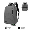 SUBBLIM MOCHILA CITY - PARA PORTATILES DE HASTA 15,6 - RESISTENTE AL AGUA - DISEÑO ACTUAL Y PRACTICO - CORREAS AJUSTABLES - COLOR GRIS