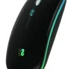 SUBBLIM RATON LED DUAL FLAT - CONECTIVIDAD DUAL - TECNOLOGIA SILENT CLICK - ILUMINACION LED EN 7 COLORES - COLOR NEGRO