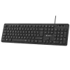 SUBBLIM TECLADO BUSINESS SLIM SILENCIOSO CON CABLE USB - DISEÑO ERGONOMICO Y TECLAS PLANAS DE BAJO PERFIL - RESISTENTE A DERRAMES - PULSACIONES SILENCIOSAS - COLOR NEGRO