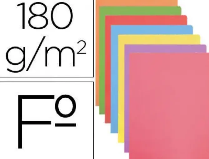 SUBCARPETA FOLIO COLORES SURT.185GRS. CS59742