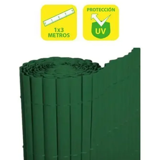 SUNGARDEN CAÑIZO PLASTICO DOBLE CARA 1X3M - COLOR VERDE