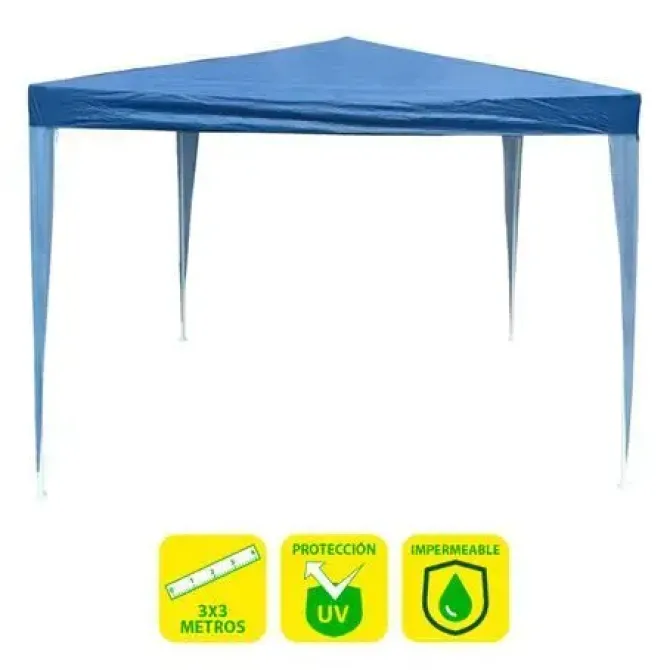 SUNGARDEN CARPA ACERO RAFIA 3X3M - COLOR AZUL