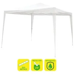 SUNGARDEN CARPA ACERO RAFIA 3X3M - COLOR BLANCO