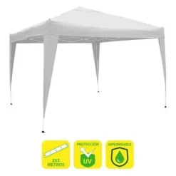 SUNGARDEN CARPA PLEGABLE ACERO 3X3M BLANCA - COLOR BLANCO