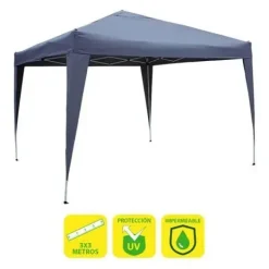 SUNGARDEN CARPA PLEGABLE ACERO 3X3M - COLOR AZUL
