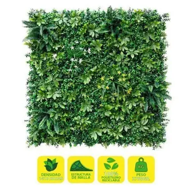 SUNGARDEN JARDIN VERTICAL SERIE FLORENZA 100X100CM - COLOR VERDE
