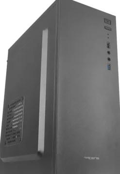 TACENS ALUX CAJA SEMITORRE ATX, MICRO ATX, MINI-ITX - TAMAÑO HDD 2.5, 3.5 - USB-A 3.1, USB-A 2.0 Y AUDIO - 1 VENTILADOR 120MM INCLUIDO