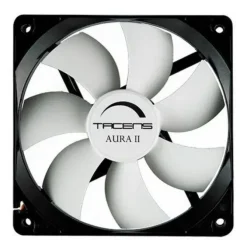 TACENS AURA II VENTILADOR 80MM - CARCASA NEGRA, ASPAS BLANCAS - VELOCIDAD MAX. 1500RPM