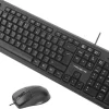 TACENS PACK USB TECLADO + RATON ERGONOMICO 1200DPI 3 BOTONES - CABLE DE 1.30M