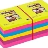 TACO NOTAS POST-IT 654 SUPER STICKY 76X76 COLORES NEON PACK DE 12