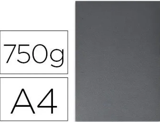 TAPA DE ENCUADERNACION FELLOWES DIN A4 CARTON EXTRA RIGIDO NEGRO 750 GR PACK DE 50 UNIDADES