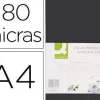 TAPA DE ENCUADERNACION Q-CONNECT PVC DIN A4 OPACA NEGRA 180