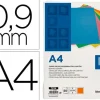 TAPA ENCUADERNACION LIDERPAPEL CARTON A4 0,9MM NARANJA FLUOR PAQUETE DE 50 UNIDADES