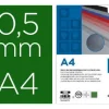 TAPA ENCUADERNACION LIDERPAPEL POLIPROPILENO A4 0.5MM VERDE OPACO PAQUETE DE 100 UNIDADES