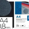 TAPA ENCUADERNACION LIDERPAPEL POLIPROPILENO A4 0.8MM NEGRO OPACO PAQUETE DE 50 UNIDADES