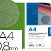 TAPA ENCUADERNACION LIDERPAPEL POLIPROPILENO A4 0.8MM VERDE OPACO PAQUETE DE 50 UNIDADES