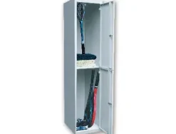 TAQUILLA METALICA AR STORAGE 50X180X40 CM 2 PUERTAS CON LLAVE COLOR GRIS INICIAL