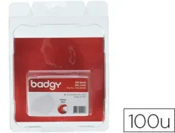 TARJETA PVC PARA IMPRESORA BADGY GROSOR 0,50 MM PACK DE 100 UNIDADES