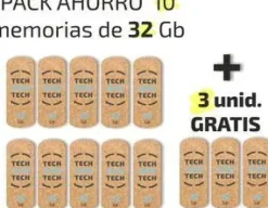 TECHONE CLIPTECH PACK 10+3 MEMORIAS USB 2.0 32GB (PENDRIVE)