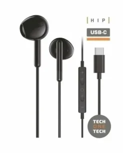 TECHONETECH EAR TECH HIP AURICULARES INTRAURALES USB-C - MICROFONO INTEGRADO - ASISTENTE VOZ - CABLE DE 1.20M
