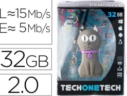 TECHONETECH FELIX THE CAT MEMORIA USB 2.0 32GB (PENDRIVE)