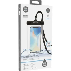 TECHONETECH FUNDA IMPERMEABLE PARA SMARTPHONE HASTA 7 - CON COLGANTE - RESISTENCIA IPX8 - FABRICADA EN PVC