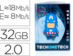 TECHONETECH SUPER A MEMORIA USB 2.0 32GB (PENDRIVE)