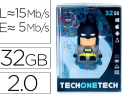 TECHONETECH SUPER BAT MEMORIA USB 2.0 32GB (PENDRIVE)