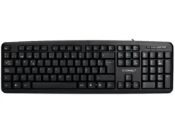 TECLADO Q-CONNECT CON CABLE 1,35 MT COLOR NEGRO