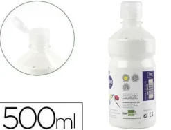 TEMPERA LIQUIDA LIDERPAPEL ESCOLAR 500 ML BLANCO