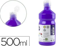 TEMPERA LIQUIDA LIDERPAPEL ESCOLAR 500 ML VIOLETA