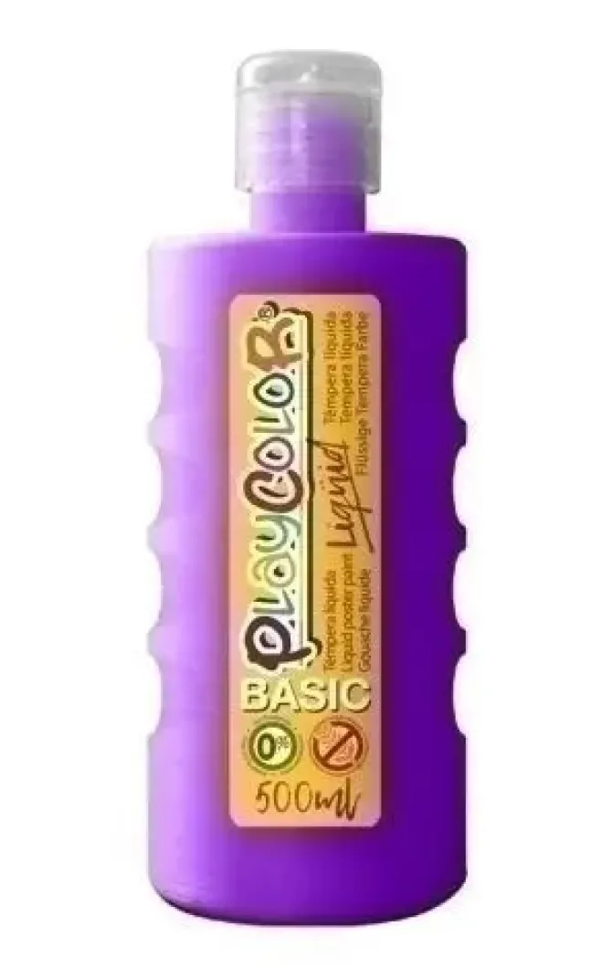 TEMPERA PLAYCOLOR LIQÜID LIQUIDA 500 ML (BOTELLA) VIOLETA