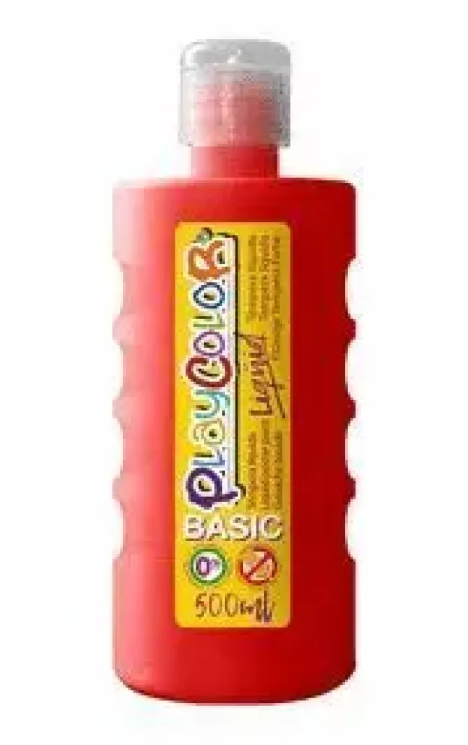 TEMPERA PLAYCOLOR LIQUID BASIC 500 ML ROJO
