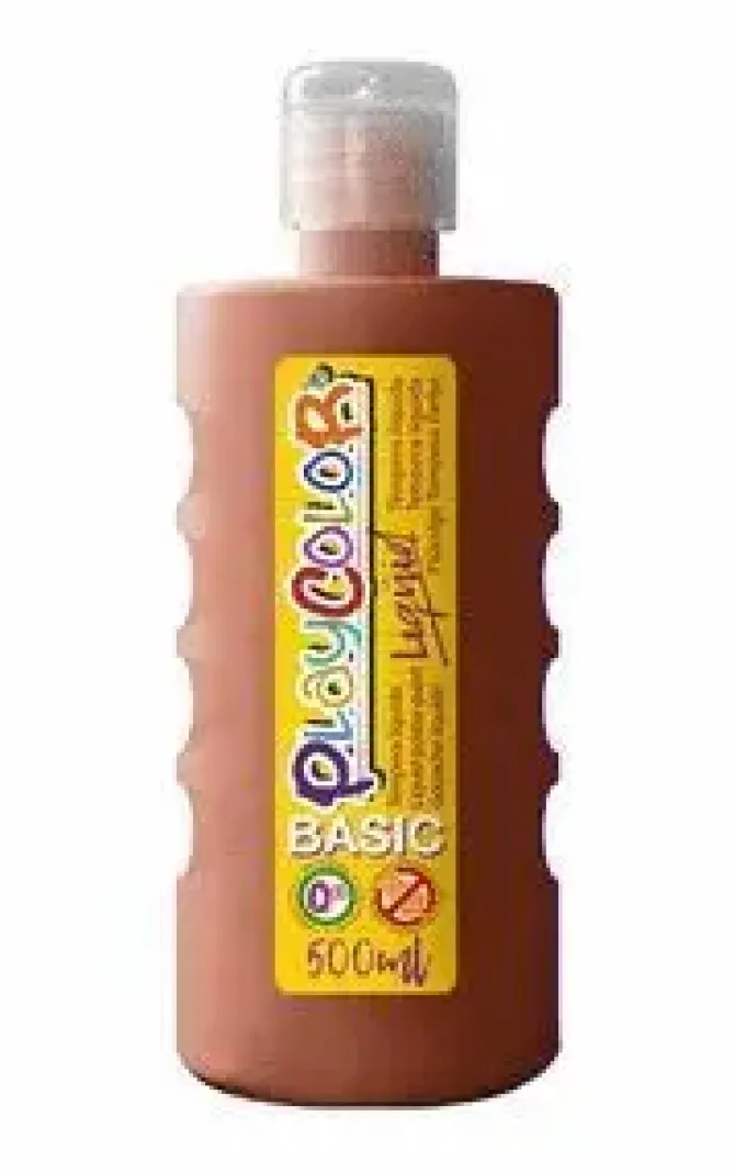 TEMPERA PLAYCOLOR LIQUID BASIC 500 ML MARRON