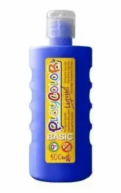 TEMPERA PLAYCOLOR LIQUID BASIC 500 ML AZUL OSCURO