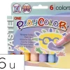 TEMPERA SOLIDA EN BARRA PLAYCOLOR PASTEL ONE CAJA DE 6 UNIDADES COLORES SURTIDOS