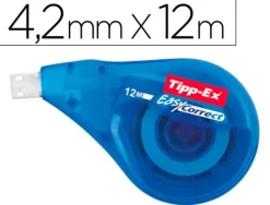 TIPP-EX EASY CORRECT EXPOSITOR DE 10 CINTAS CORRECTORAS 4.2MM X 12M - RESISTENTE - ESCRITURA INSTANTANEA