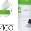 TOALLITAS Q-CONNECT LIMPIADORA DE PANTALLAS Y TECLADOS BOTE DE 100 UNIDADES