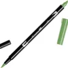 TOMBOW ABT ROTULADOR 158 DOBLE PUNTA PINCEL Y PUNTA FINA 0,8MM COLOR 158 VERDE ACEITUNA OSUCRO